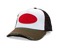 Cap Von Dutch - Red Oval Patch Trucker - White / Olive