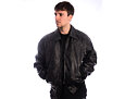 Jacket Karl Kani - Signature PU Leather Bomber Jacket - Black