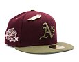 New Era 59FIFTY MLB WS Sidepatch Trail Mix Oakland Athletics Frosted Burgundy Cap