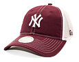 Dámská Kšiltovka New Era - MLB Washed & Mesh 9TWENTY - NY Yankees - Burgundy
