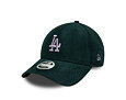Dámská Kšiltovka New Era - MLB Cord 9FORTY - LA Dodgers - Dark Green / Lavender