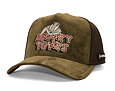 Cap Capslab - Looney Tunes Trucker - Bugs Bunny Logo Peek Suede - Olive / Brown