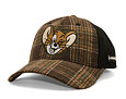 Cap Capslab - Tom & Jerry Trucker - Jerry Wink Checkered - Brown / Black