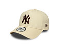 Kšiltovka New Era - MLB League Essential 9FORTY A-Frame - NY Yankees - Cream / Auburn
