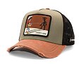 Cap Capslab - Lucky Luke Trucker - Faster Than His Shadow - Olive / Rust