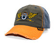 Cap Von Dutch - Retro Flying Eyeball Trucker - Grey / Orange