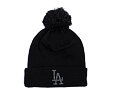 Womens Beanie New Era - MLB Metallic Pom Beanie - LA Dodgers - Black