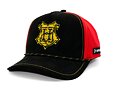 Cap Capslab - Harry Potter Trucker - Hogwarts Gold Crest - Black / Red Suede