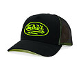 Cap Von Dutch - Neon California Logo Baseball Trucker - Black / Neon Yellow