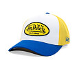 Cap Von Dutch - California Oval Logo Baseball - White / Yellow / Blue