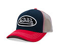 Cap Von Dutch - Oval Patch Baseball Trucker - Navy / Red