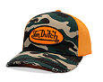 Cap Von Dutch - Classic Logo Trucker - Camo / Orange