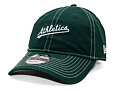 Kšiltovka New Era - MLB Contrast Stitch 9TWENTY - Oakland Athletics - Dark Green / White