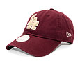 Womens Cap New Era - MLB Boucle 9TWENTY - LA Dodgers - Burgundy / Cream