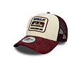 Cap New Era - Branded Cord Visor 9FORTY A-Frame Trucker - Maroon / Stone
