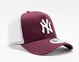New Era 9FORTY Trucker MLB League Essential New York Yankees Maroon / White Cap