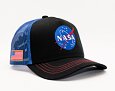 Cap Capslab - NASA Trucker - Meatball Logo - Black / Royal Blue