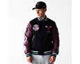 Bunda New Era - NBA Patch Varsity Jacket - Chicago Bulls - Black