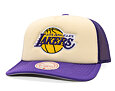 Kšiltovka Mitchell & Ness - NBA Vintage Block Trucker - Los Angeles Lakers - Cream
