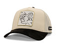 Cap Capslab - Tom & Jerry Trucker - Tom Line Art Suede Visor - Off White / Black