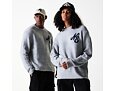 Svetr New Era - Branded Script Knit Sweater - Heather Grey