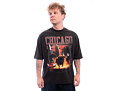 Triko New Era - NBA Washed Graphic Tee - Chicago Bulls - Black