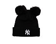 Womens Beanie New Era - MLB Double Pom Beanie - NY Yankees - Black / White