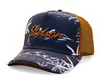 Cap Stetson - Minimal Aloha Print Trucker - Navy / Brown