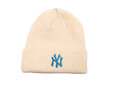 Dámský Kulich New Era - MLB Wide Cuff Beanie - NY Yankees - Cream / Blue