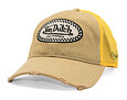 Cap Von Dutch - California Checkered Patch Baseball - Tan / Yellow