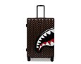 Bag Sprayground - Sharks In Paris Wtf Bubble Brown Check Full-Size Luggage