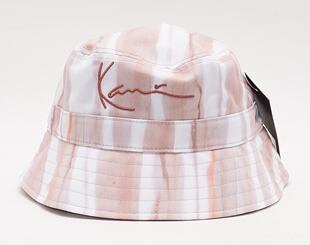 Karl Kani Signtaure Tie Dye Stripe Bucket Hat light sand/taupe