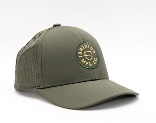 Brixton Crest X Mp Snapback Military Olive Cap