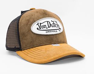 Von Dutch Boston Trucker Imi Suede Khaki/Black Cap