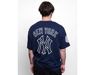 New Era Heritage Back Print Oversized Tee New York Yankees Oceanside Blue / Off White T-Shirt
