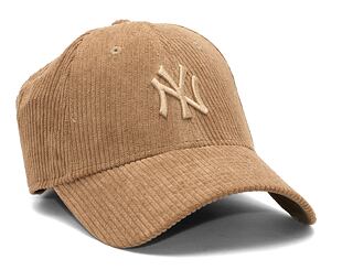 Kšiltovka New Era 9FORTY MLB Summer Cord New York Yankees Ash Brown