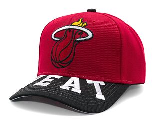 Kšiltovka Mitchell & Ness - Miami Heat - Underarch Pro Snapback - Red