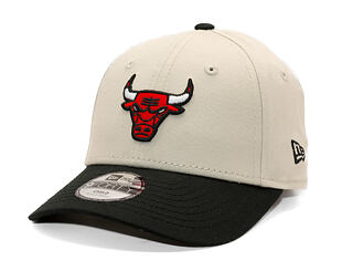 Dětská Kšiltovka New Era - NBA Color Block 9FORTY - Chicago Bulls - Stone / Black