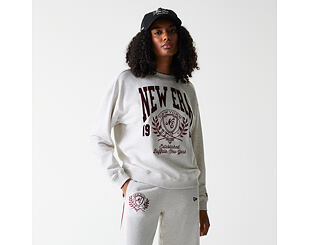 Dámská Mikina New Era - Crest Crewneck - Heather Grey