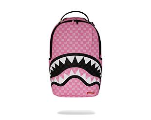 Sprayground - Pink And Black Drip Check Dlxsv Backpack 