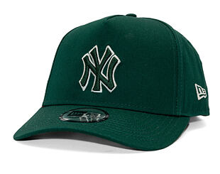Cap New Era - MLB Team Outline 9FORTY A-Frame - NY Yankees - Dark Green / Stone