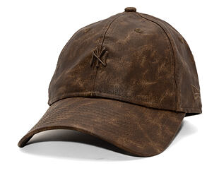 Womens Cap New Era - MLB Worn PU 9TWENTY - NY Yankees - Brown