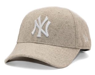 Cap New Era - MLB Melton Wool 9FORTY - NY Yankees - Stone / White