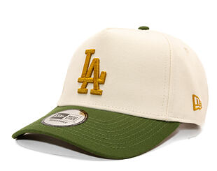 Cap New Era - MLB WS Patch 9FORTY A-Frame - LA Dodgers - Cream / Rifle Green
