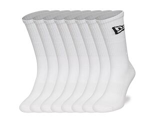 Socks New Era - Flag Crew 6pk - White