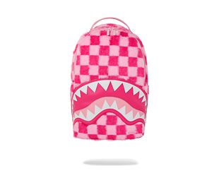 Sprayground Pink Fur Check Backpack