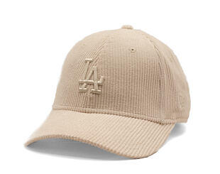 Womens Cap New Era - MLB Pastel Cord 9FORTY M-CROWN - LA Dodgers - Cream