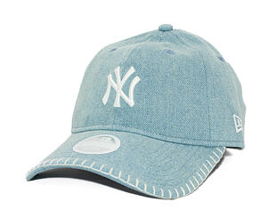 Womens Cap New Era - MLB Denim Stitch 9TWENTY - NY Yankees - Pastel Blue