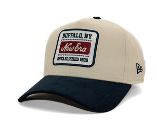 Cap New Era - Branded Suede Patch 9FORTY A-Frame - Cream