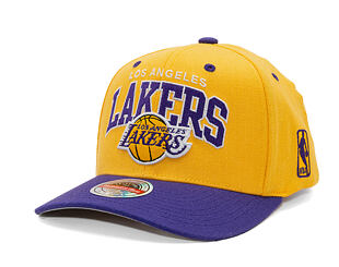 Cap Mitchell & Ness - NBA Team Arch Snapback - Los Angeles Lakers - Yellow / Purple